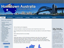 Tablet Screenshot of hometownaustralia.com